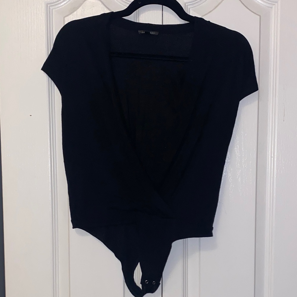 Dynamite Black Wrap Bodysuit